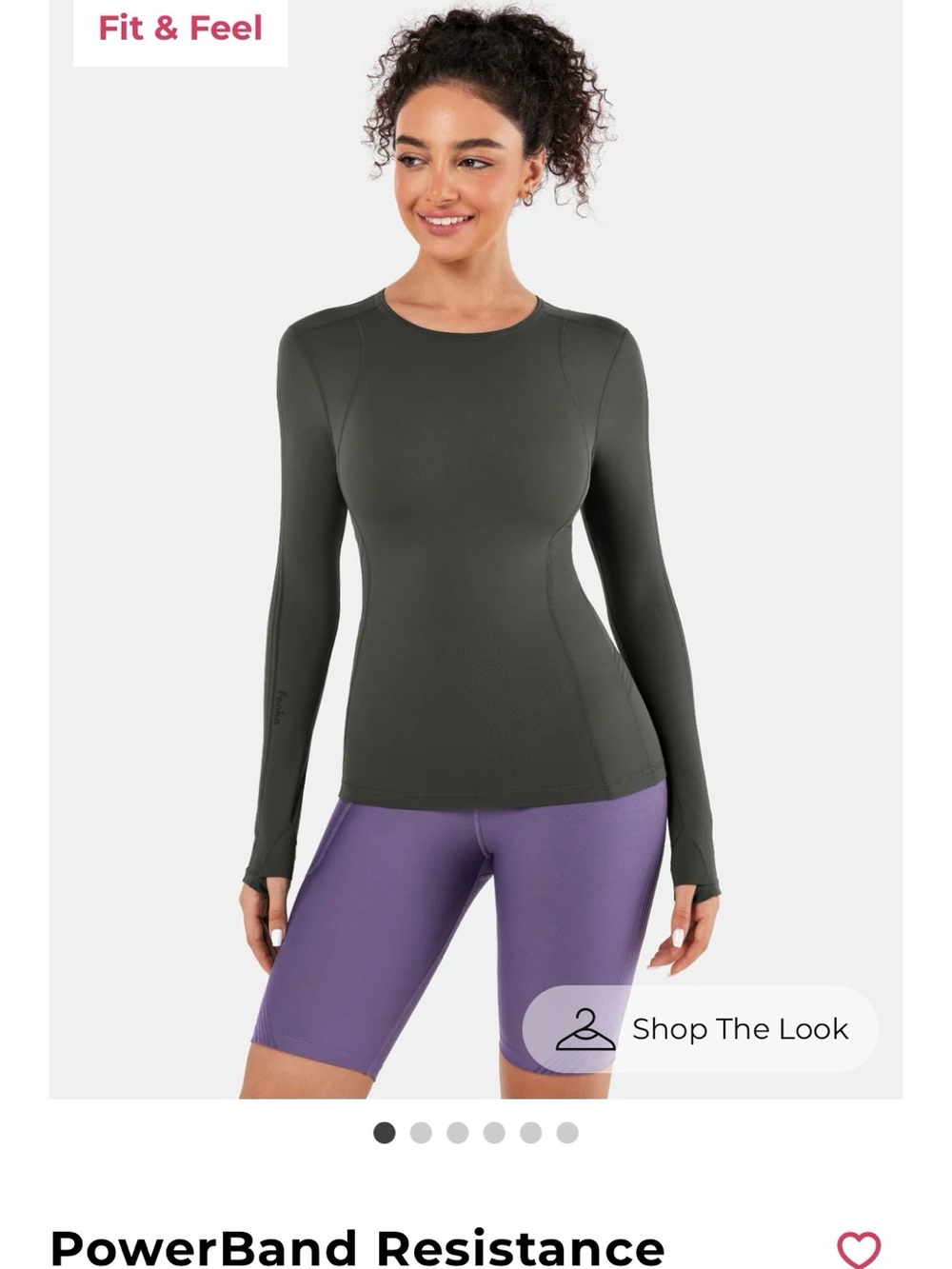 Fanka NWT PowerBand Long Sleeve High Compression Top